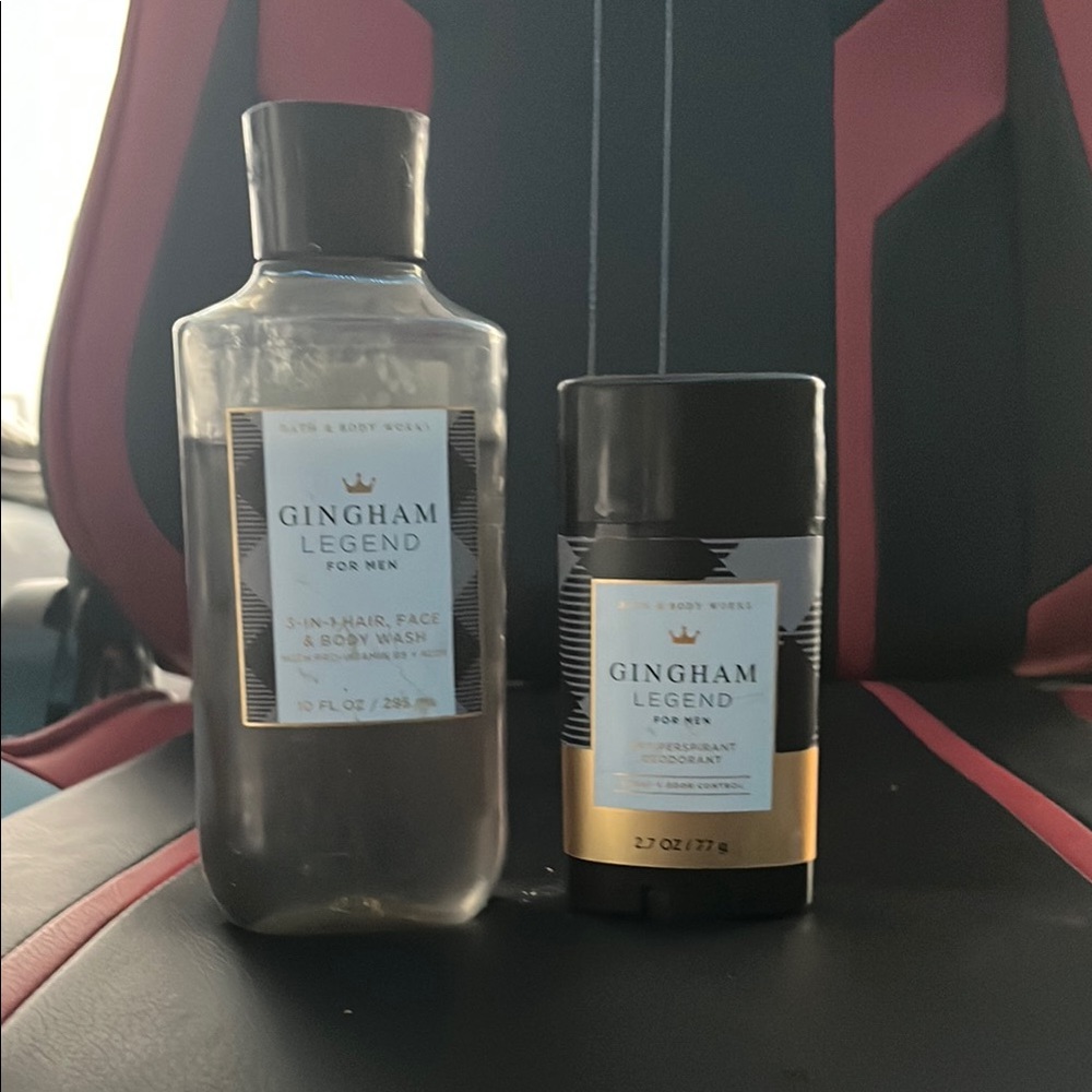 Gingham Legend Body Wash and Deodorant Set